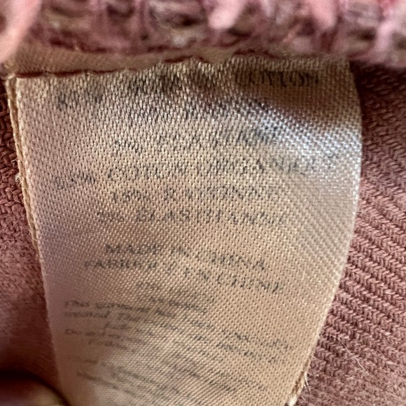 Faherty Jean Jacket‎ Dress Organic Cotton Brownie Button Front Long Sleeve Large - Picture 6 of 11